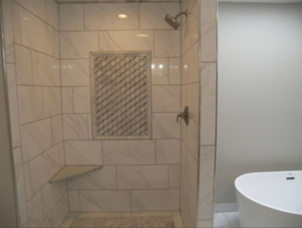 We Install Floor And Wall Tile Shower Trim Doors