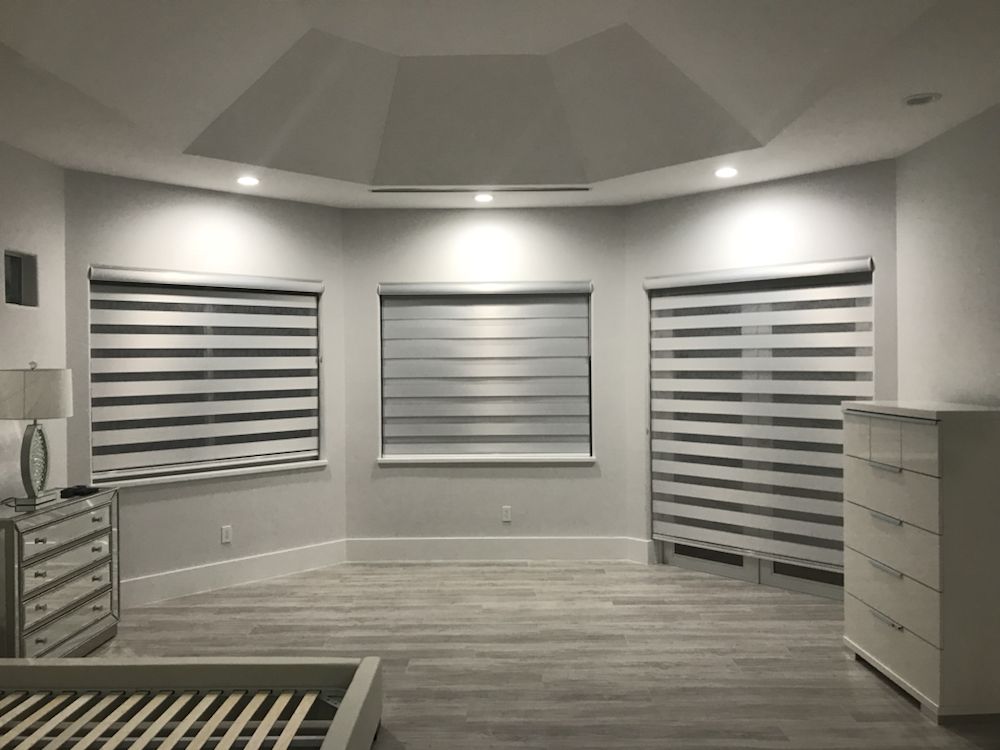 Zebra Illusion Dimout Shades On Doors And Windows Yelp 193 Photos For Elite Decor Window Treatments