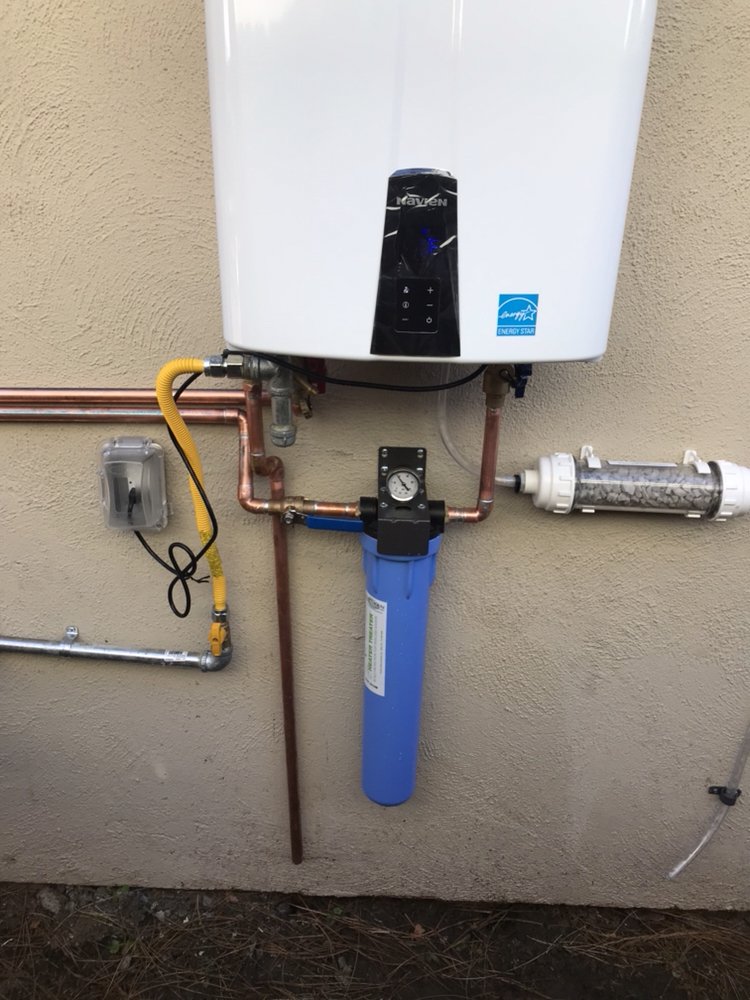 tankless water heater installation in placentia complete with an