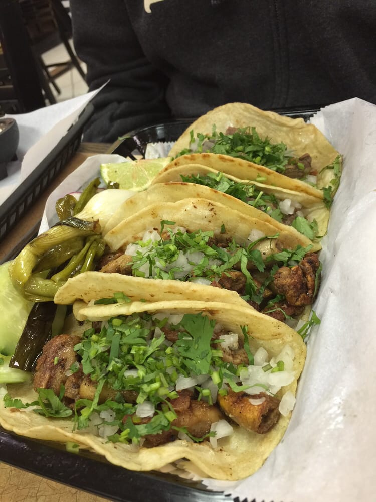 Lengua and tripa tacos Yelp