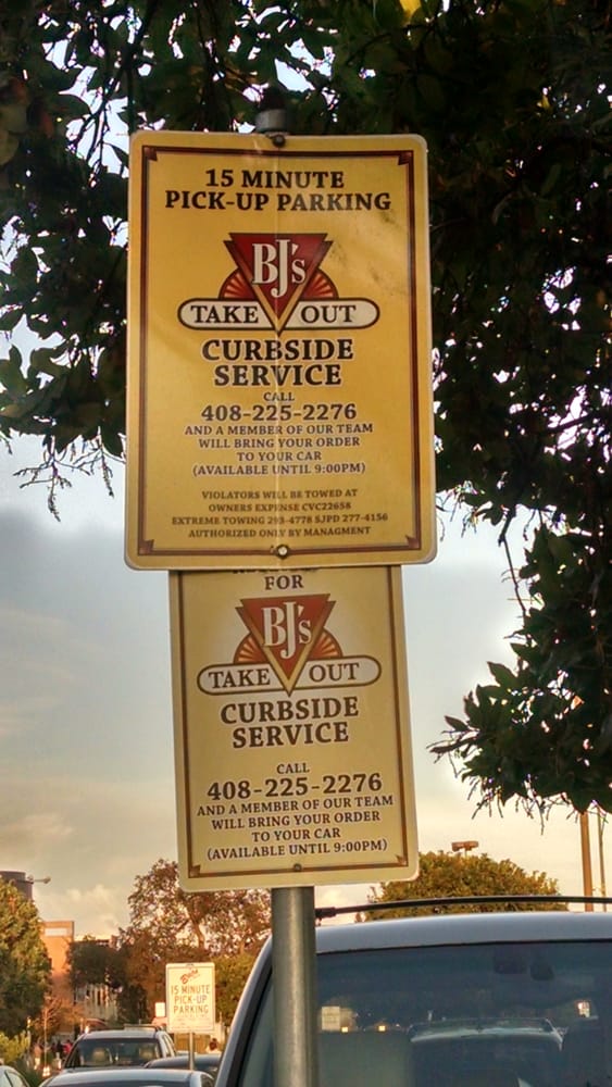 Curbside Service Yelp Photo Of Bj S Restaurant Brewhouse San Jose Ca United States Curbside