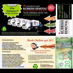 canadian leaf rubbish removal junk removal hauling 11620 junk removal flyers