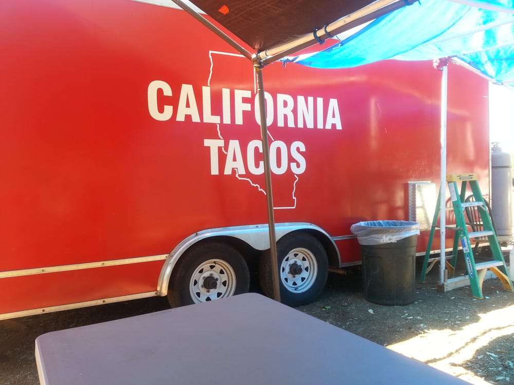 California Tacos RED Taco Truck Mexican East Ave & Floral Ave