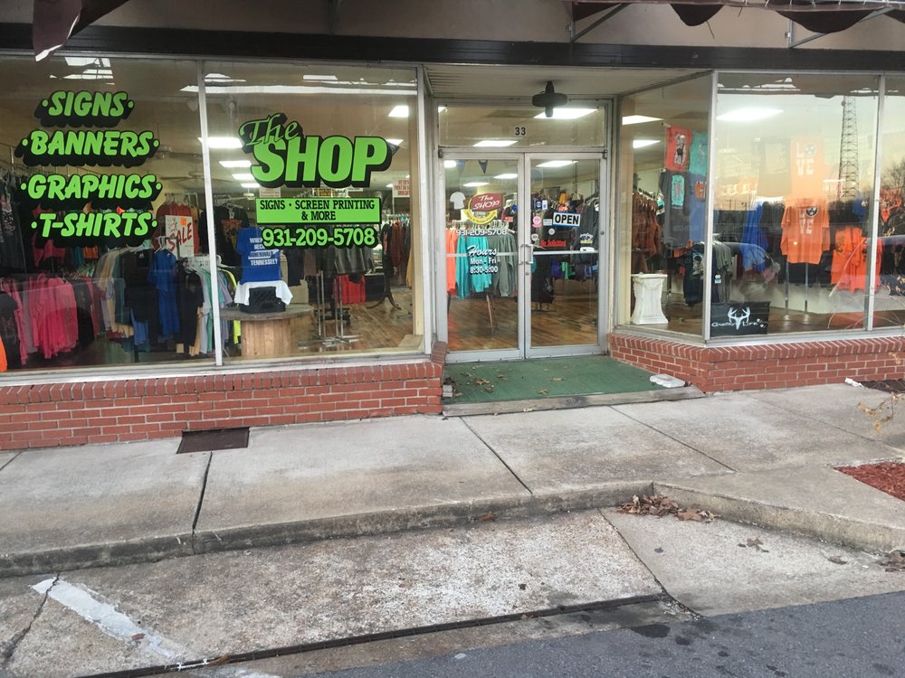 The Shop screen printing & Signs Get Quote Signmaking 33 E Main St, Hohenwald, TN Phone