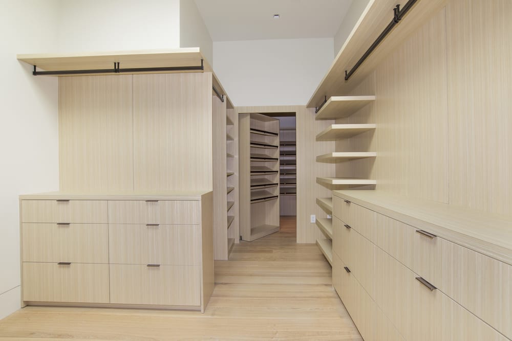 Modern Walk In Master Closet With A Revolving Cabinet Door Open Yelp Photo Of Bayfront Custom Cabinets Closets Oakland Ca United States Modern