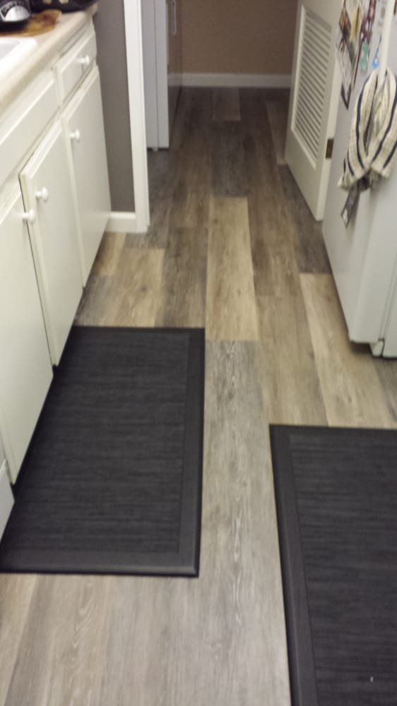 Coretec Blackstone Oak Color In My Kitchen Yelp Photo Of Floors Plus Morgan Hill Ca United States