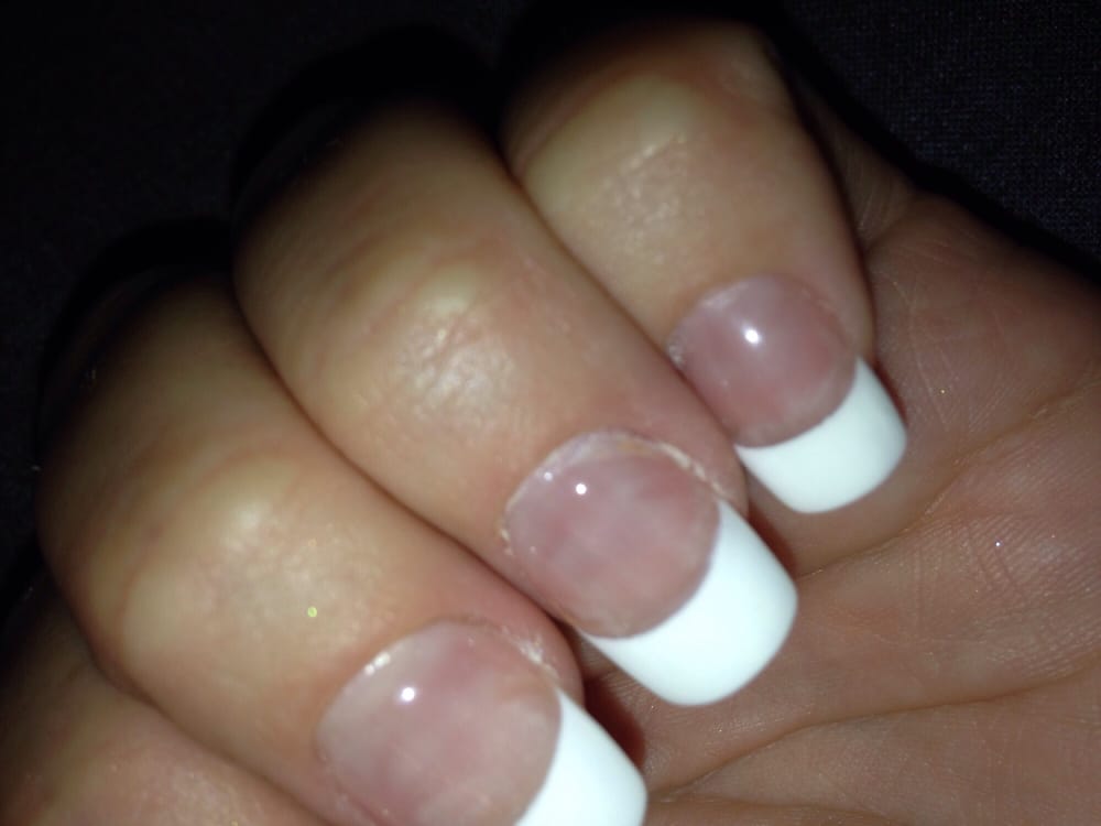 Middle Finger Already Lifting You Can See The Gel And Acrylic On My Photo Of Escape Nail Spa Waldorf Md United States Middle Finger