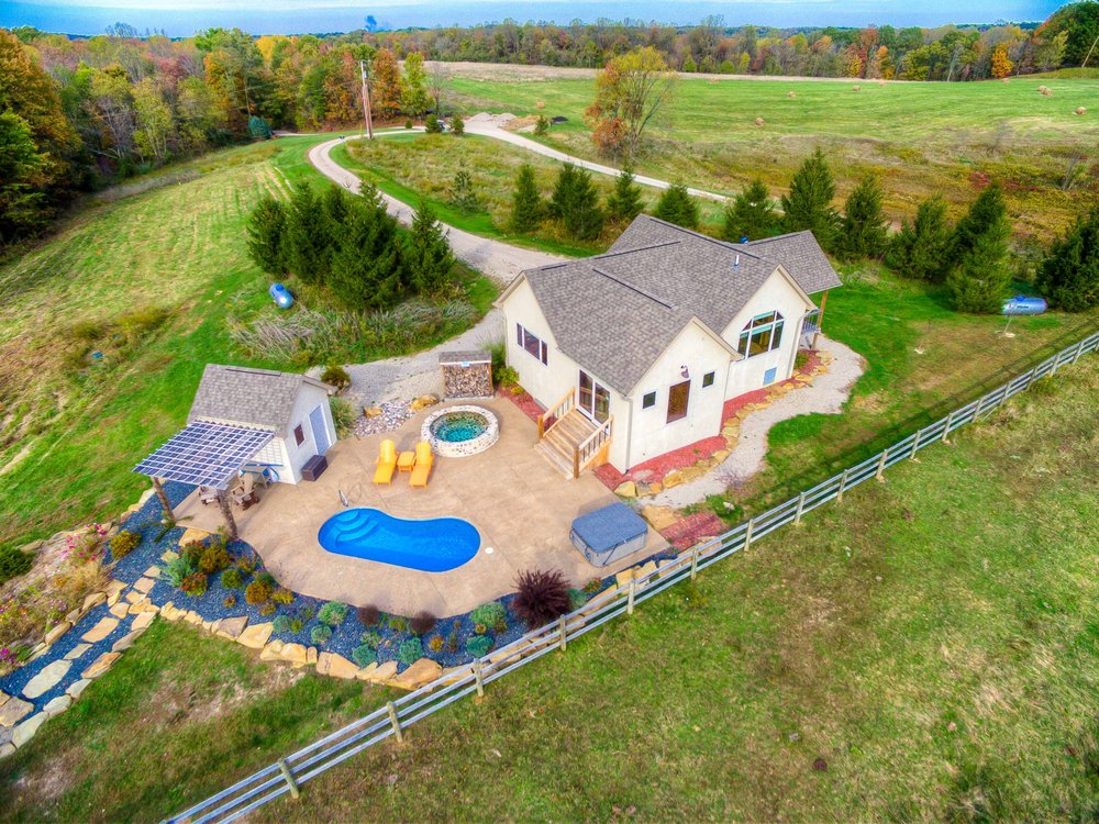 This Is An Aerial Picture Of The Observatory At Cherry Ridge