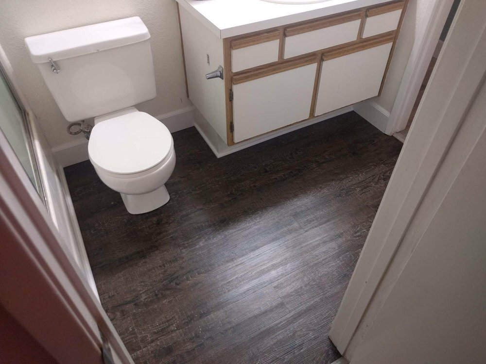 Luxury Vinyl Waterproof Flooring For The Bathroom Yelp