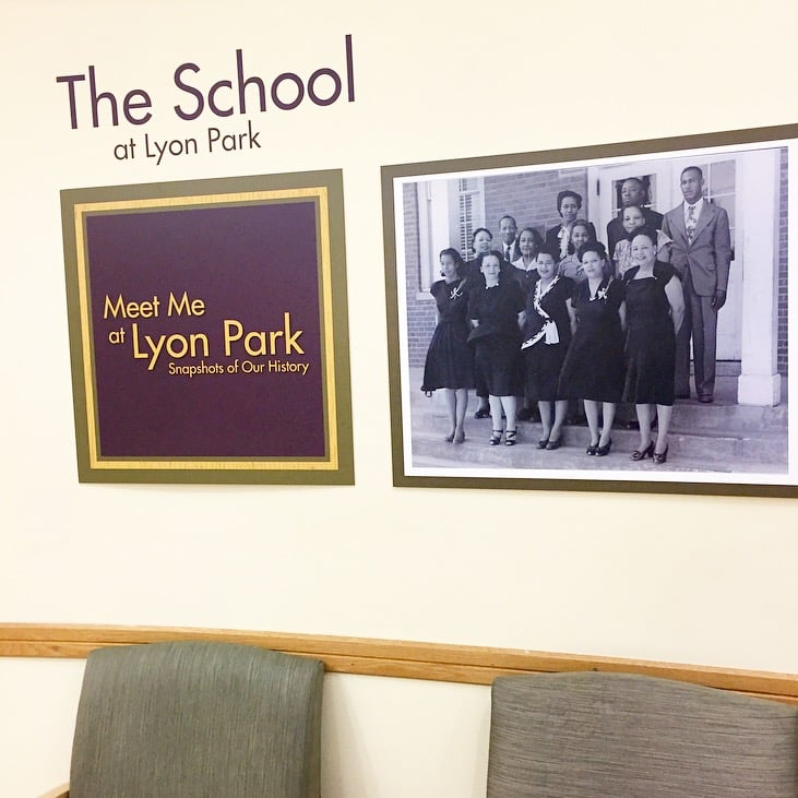 Lobby area details the history of the Center. - Yelp