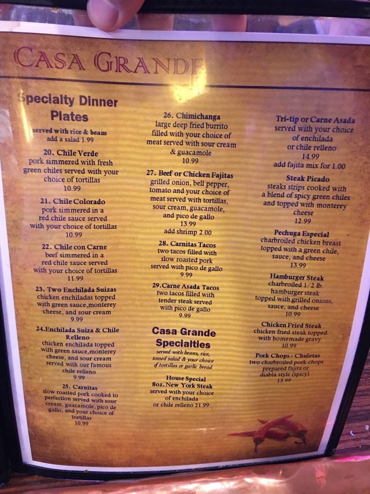 Casa Grande Restaurant 19 Photos & 66 Reviews Mexican 2131 W Whitendale Ave, Visalia, CA