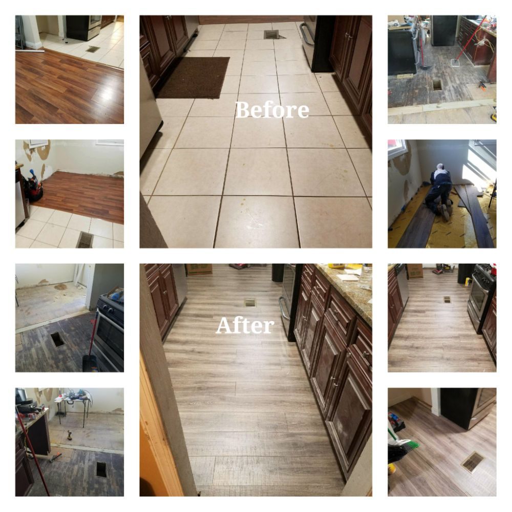 Kitchen Floor Replacement Ceramic Tile Removal Laminate