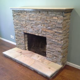 Ledgestone fireplace - Yelp