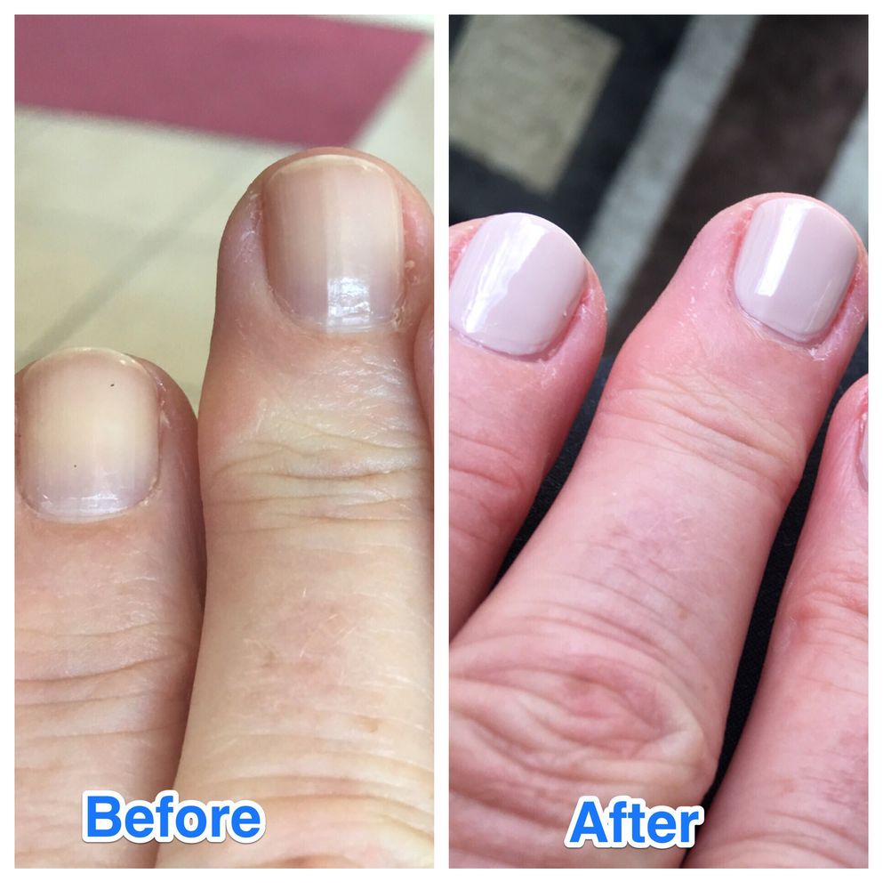 Mani Before After Natural Nails W Regular Polish Yelp Photo Of Perfect Nails Lesville In United States Mani Before After