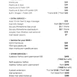 Phanu Nail Bar Beauty Makeup 251 Victoria Street Abbotsford Photo Of Phanu Nail Bar Abbotsford Victoria Australia Pricelist As July