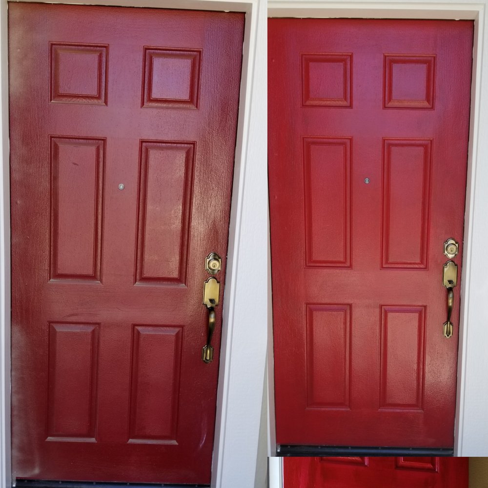 Show Stopper Door Only Had One Coat Of Paint And Was Wet Scott Did Photo Of Spencer Flooring And Paint Tracy Ca United States Show Stopper