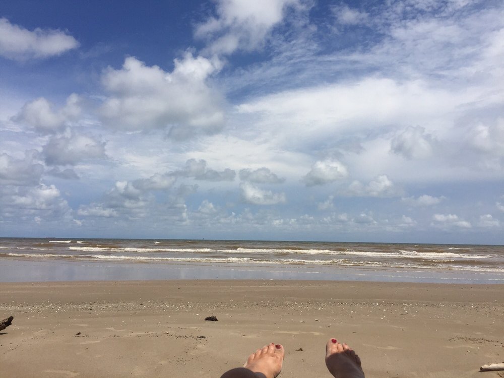 Beach Has Lots Of Shells Sometimes Driftwood Yelp Photo Of Quintana Beach County Park Tx United States Has