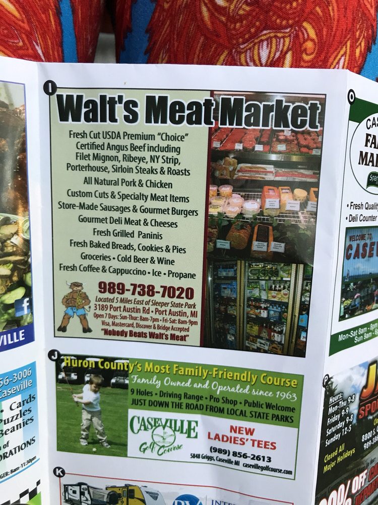 Walts Meat Market Meat Shops 3189 Port Austin Rd, Port Austin, MI