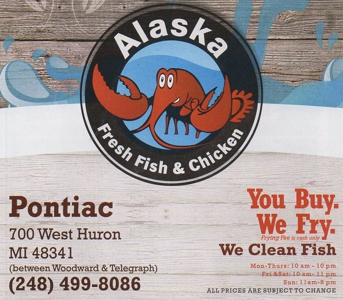 Alaska Fresh Fish and Chicken Chicken Wings 700 W Huron, Pontiac, MI Restaurant Reviews