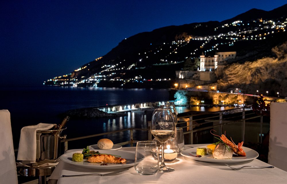 Panorama Roof Terrace Seafood Via Santa Tecla 8, Maiori, Salerno
