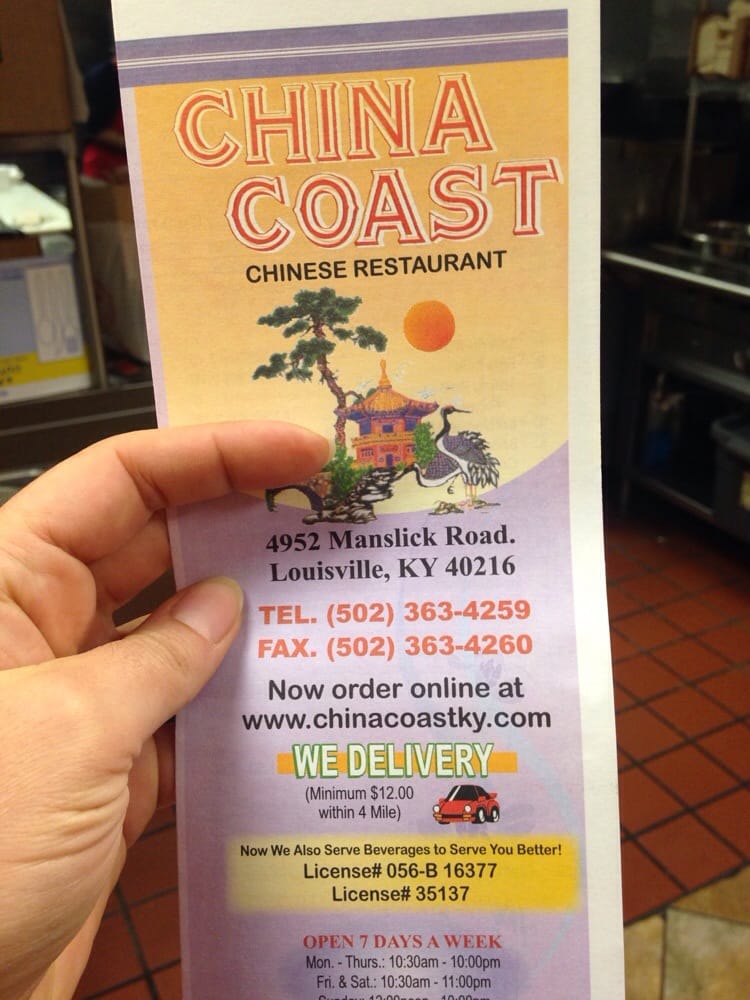 China Coast 21 Reviews Chinese 4952 Manslick Rd, Louisville, KY