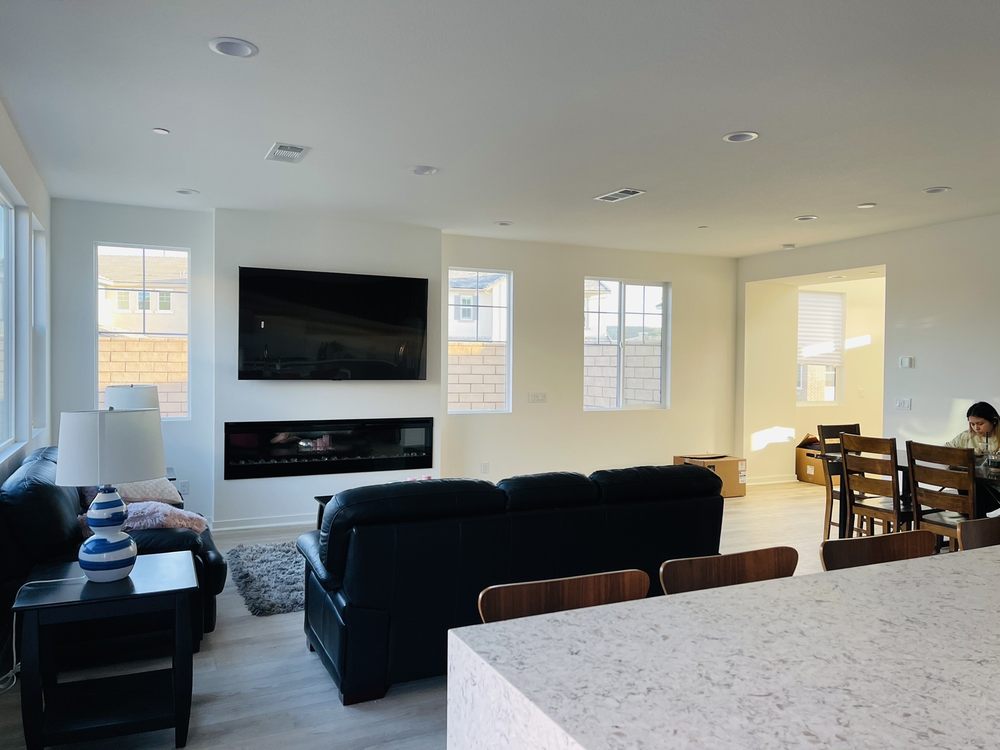 Precision tv mounting and furniture assembly