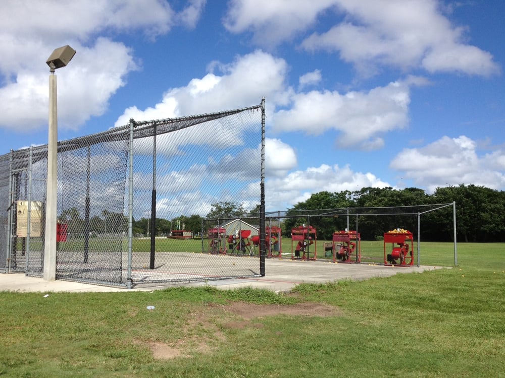 View of the batting cages and the machines Yelp