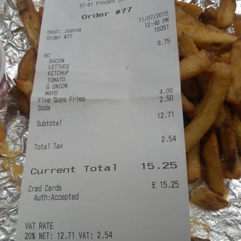 P O Of Five Guys Glasgow United Kingdom Expensive Burger Meal With Some Overcooked P O Of Five Guys Glasgow United Kingdom Expensive Burger Meal With Some Overcooked