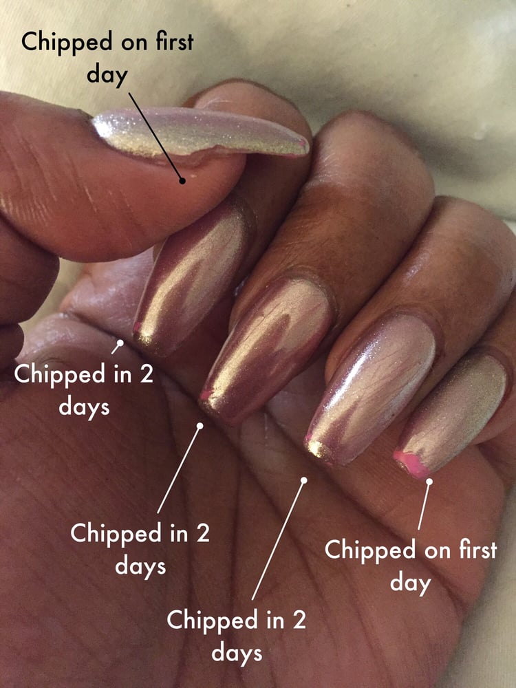 Acrylic Refill With Pink Chrome Powder Polish By Amy Yelp Photo Of Amazing Nails Newark Ca United States Acrylic Refill With Pink