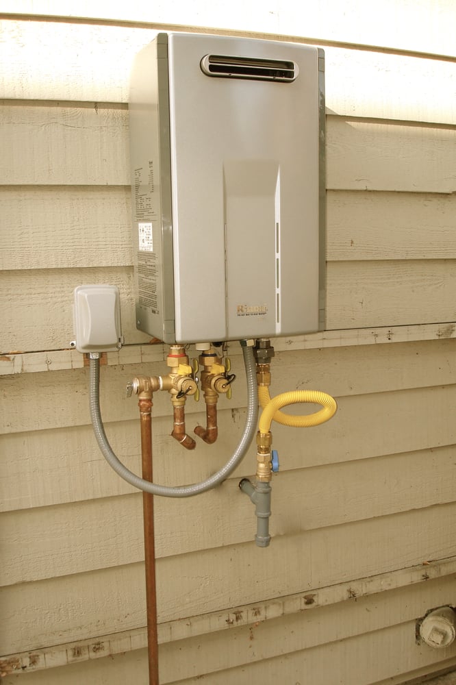 outdoor tankless water heater installation. - yelp