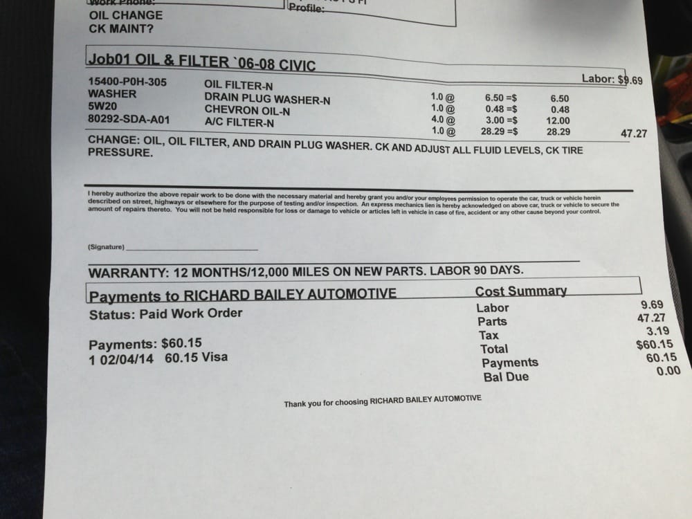 Richard Bailey's Automotive