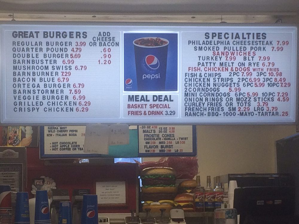 Online Menu Of Burger Barn Restaurant Dunsmuir California 96025