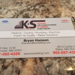 K S Heating Air Conditioning Plumbing Electric 4205 Photo Of K S Heating Air Conditioning Plumbing Electric Rochester Mn