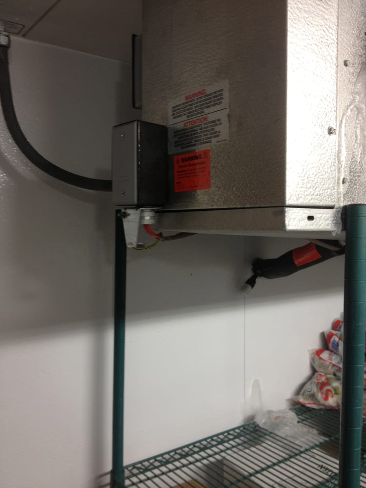 Walk in freezer, drain line heater install. Yelp
