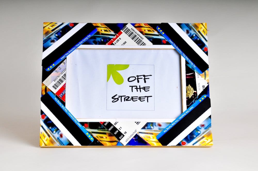Picture Frame Made From Recycled Chicago Material By The Vendors Of Photo Of Five Accessories Chicago Il United States Picture Frame Made From