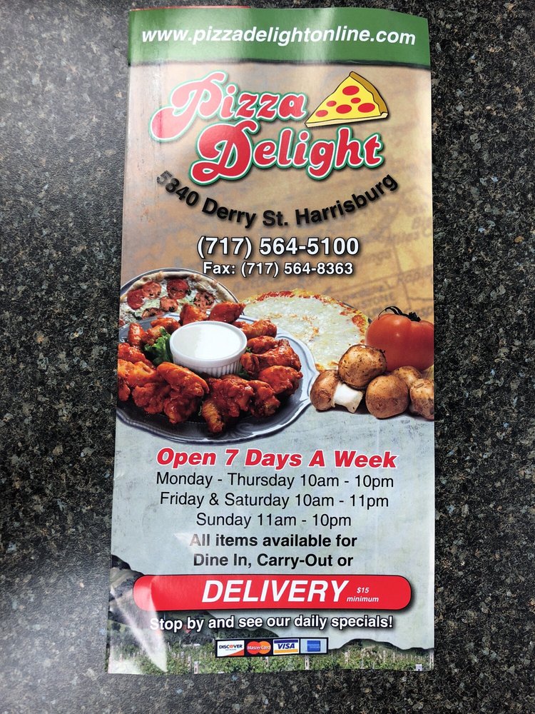 Pizza Delight 10 Reviews Pizza 5840 Derry St, Harrisburg, PA
