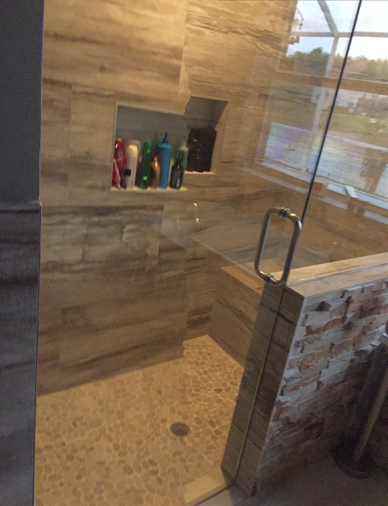 The rock shower floor. - Yelp The rock shower floor. - Yelp