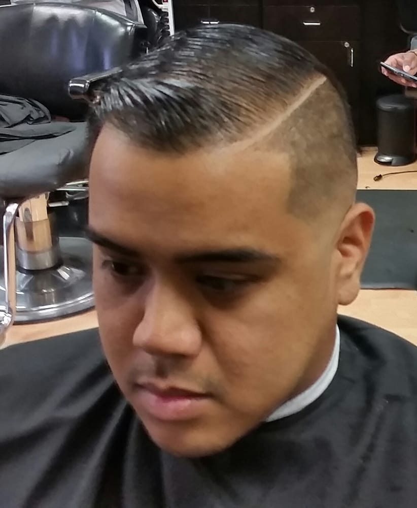 Hard Part Shadow Fade With A Bald Taper Yelp