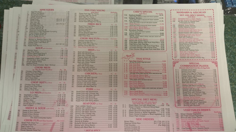 Online Menu Of New Hing Hing Kitchen Restaurant Mineola New York