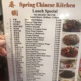 Photos for Spring Chinese Kitchen | Menu - Yelp