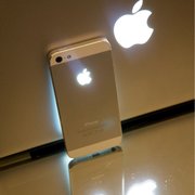 Photo of LA iPhone Repair - Los Angeles, CA, United States. iPhone 5 LED illuminated apple logo. First and only one in existence. Custom handcrafted at LAiPhoneRepair.com