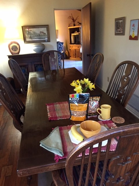 Dining Room Set Up For Me The Solitary Guest Yelp