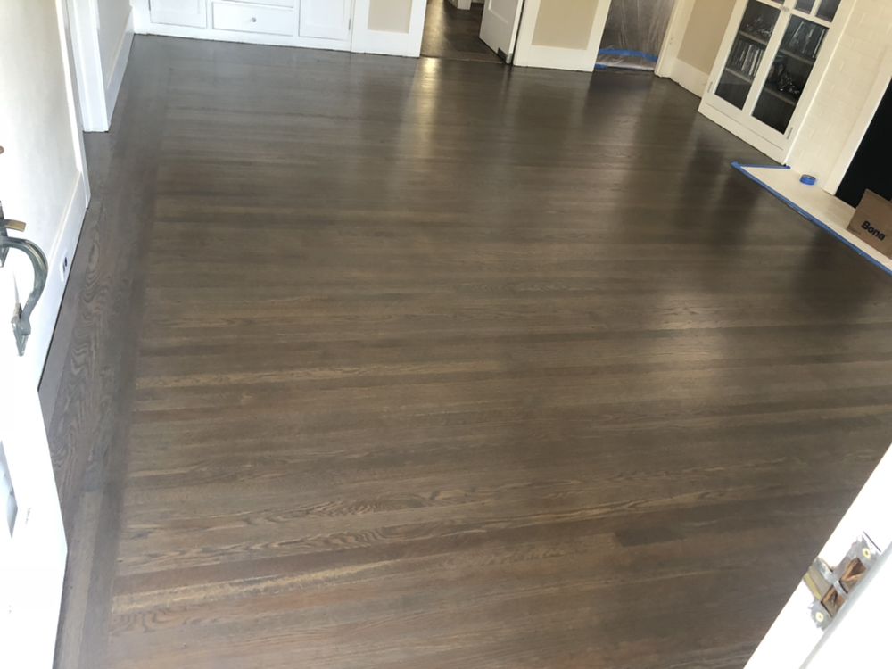 1950s White Oak Wood Floors After Sand Stained Clic Gray And 3 Photo Of Alva Flooring Oakland Ca United States 1950s White Oak Wood