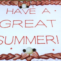 Eastern Accents - Ann Arbor, MI, United States. Simple sheet cake with message