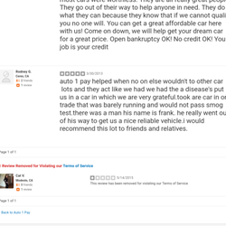 auto 1 pay 10 reviews car dealers 405 mchenry ave modesto ca