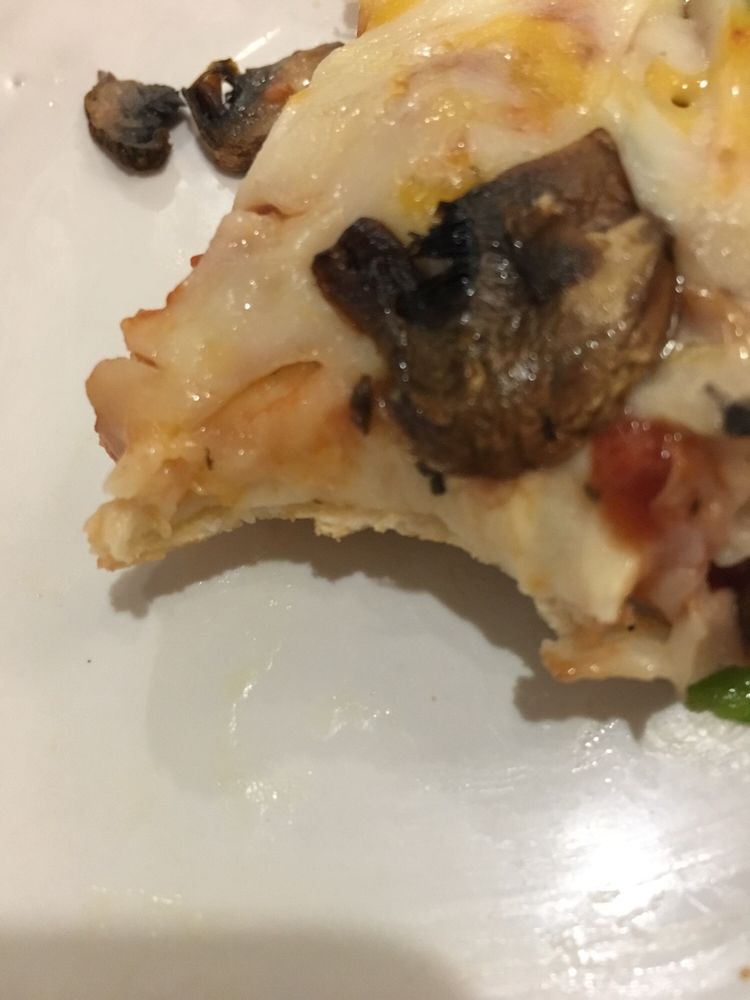 Check Out The Crust From My First Bite Of Still Very Photo Of Round Table Colma Ca United States Check Out The