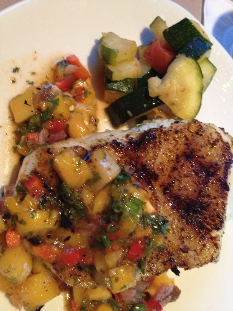 Chilean Sea Bass w Jasmine Rice and Mango Salsa. Outstanding! Yelp