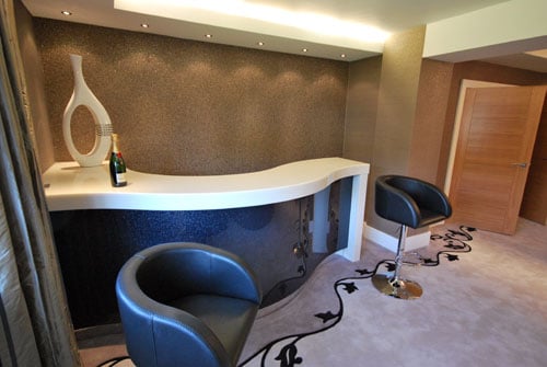 Home Bar With Versital Top And Curved Front Panel Yelp Photo Of Langley Interiors Bolton Greater Manchester United Kingdom Home Bar With