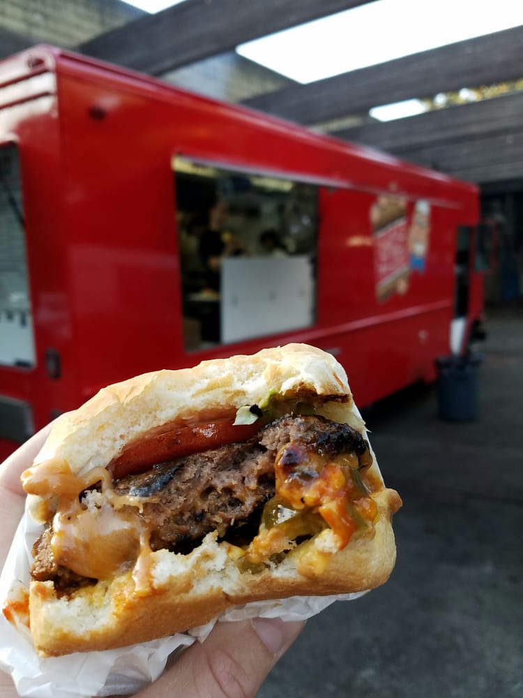 Cheesy Stuffed Burgers Food Trucks 1545 NW Monroe Ave, Corvallis