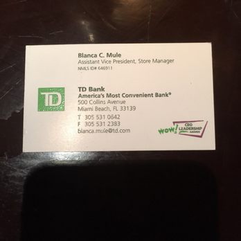 Td Bank Banks Credit Unions 500 Collins Ave Miami Beach Fl Photo Of Td Bank Miami Beach Fl United States